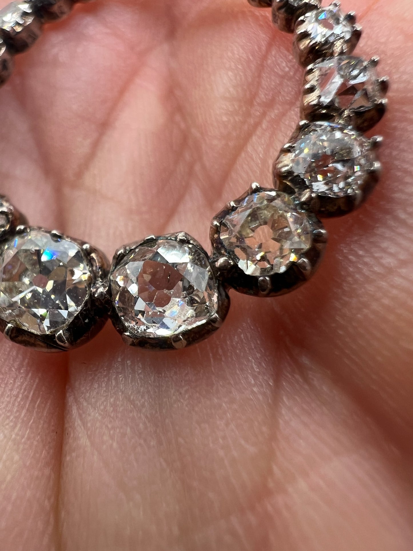 *Reserved* 4 Carat Old Cut Diamond Early Victorian Antique Circle Pendant