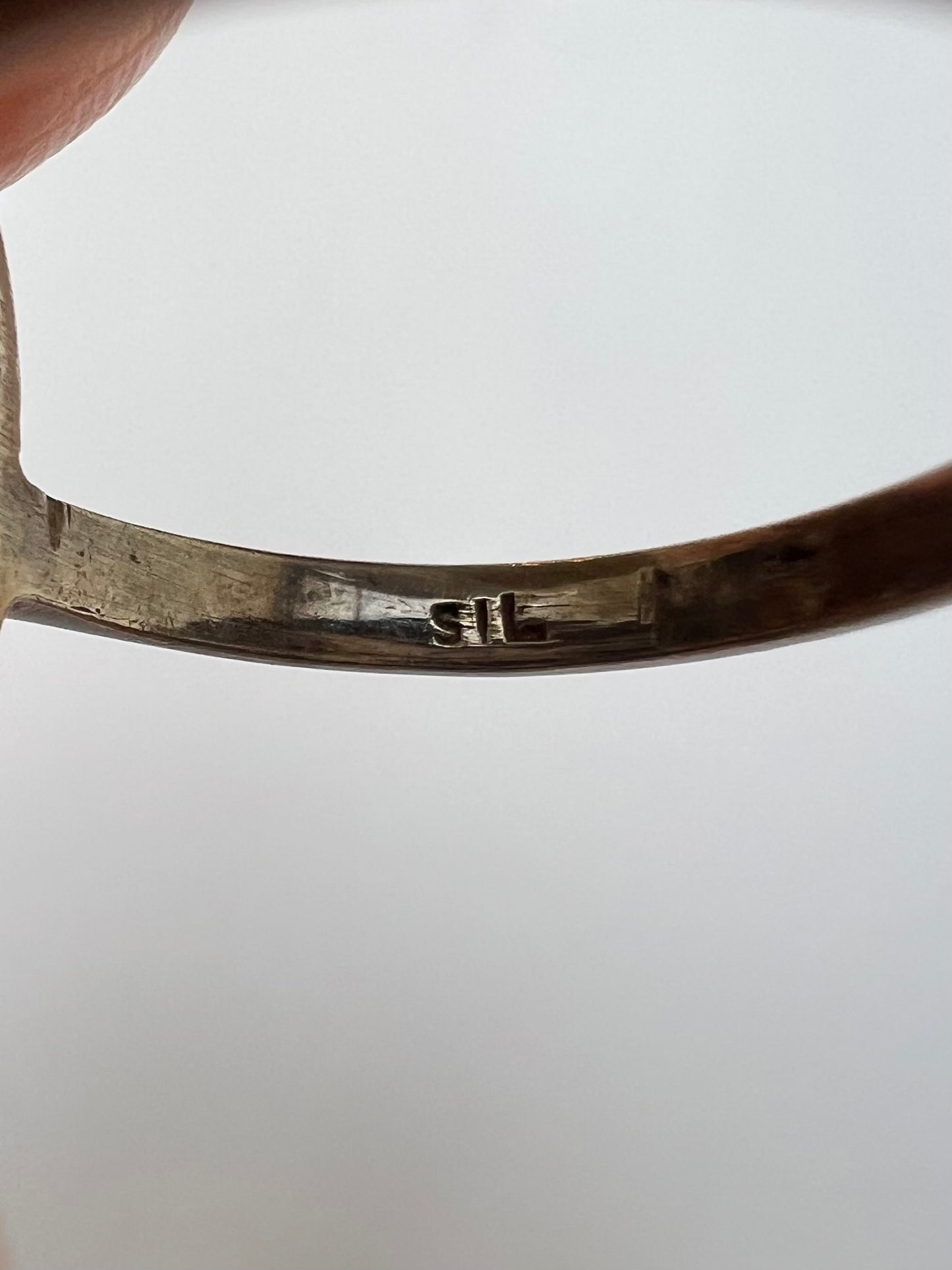 Arts & Crafts Citrine Silver Ring