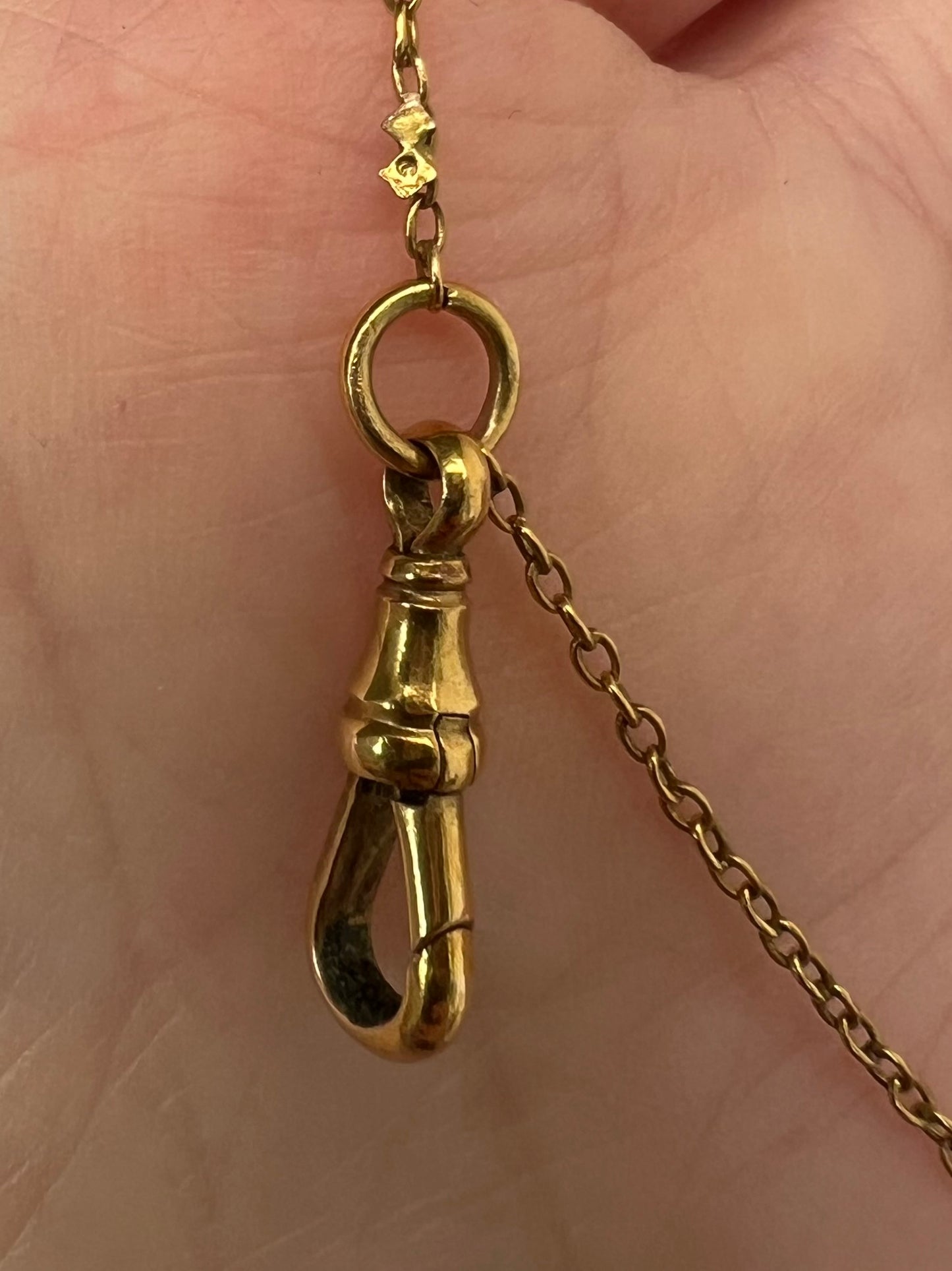 Very Long 15ct Gold Chain with Lobster Claw / Dog Clip