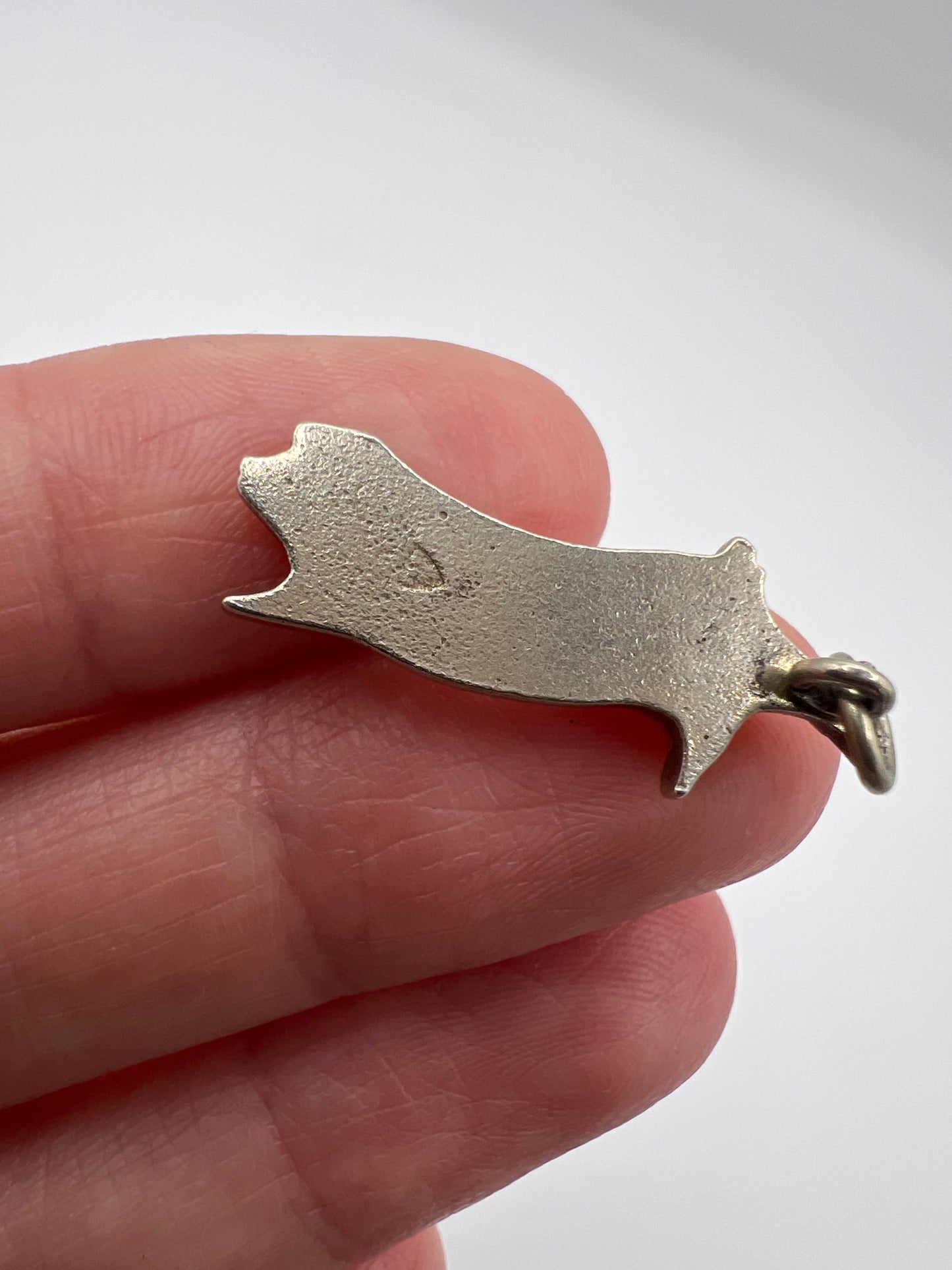 Antique Danish Enamel Piggy Charm