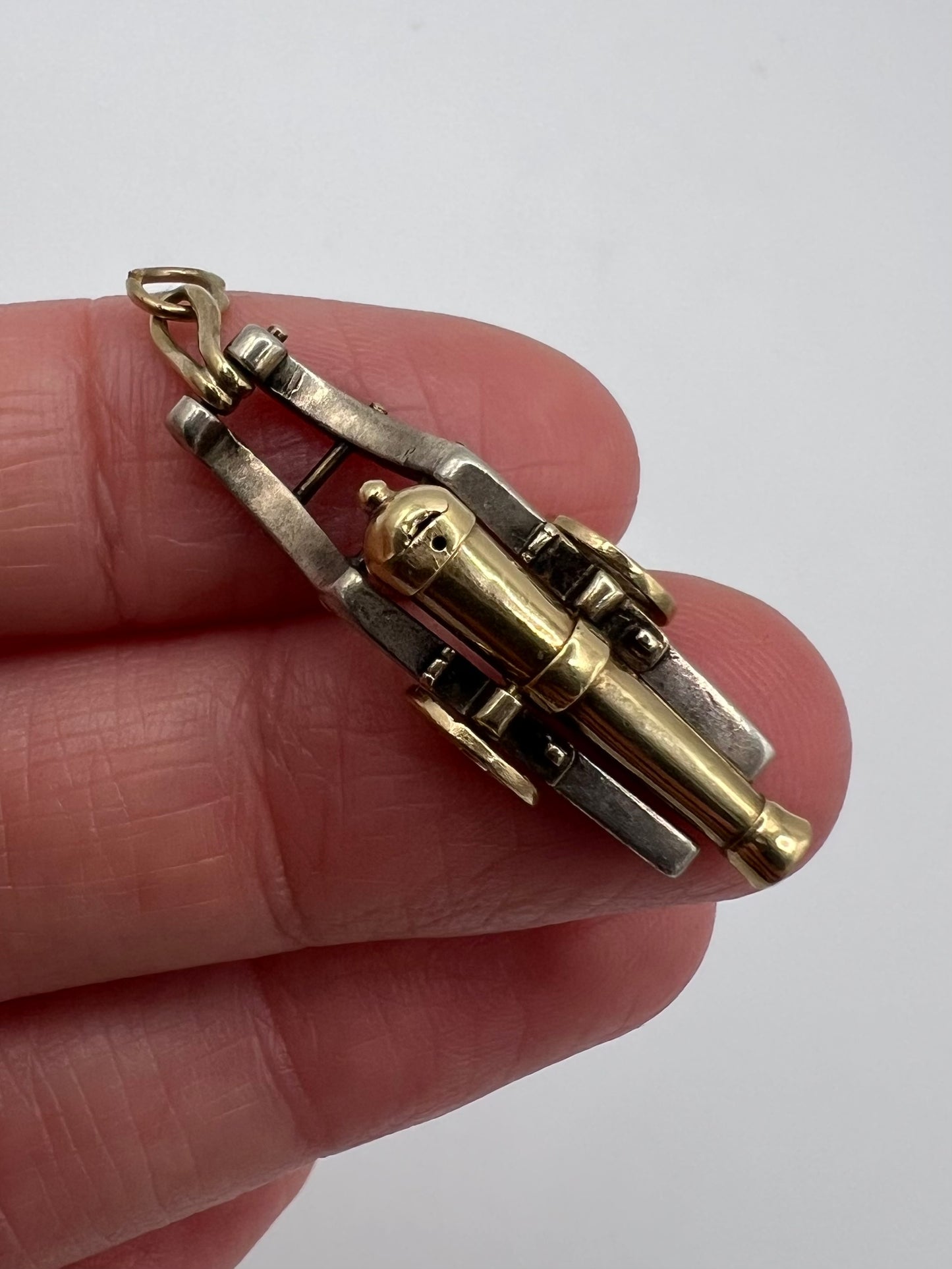 Vintage Gold And Silver Canon Pendant For Arsenal Fans!