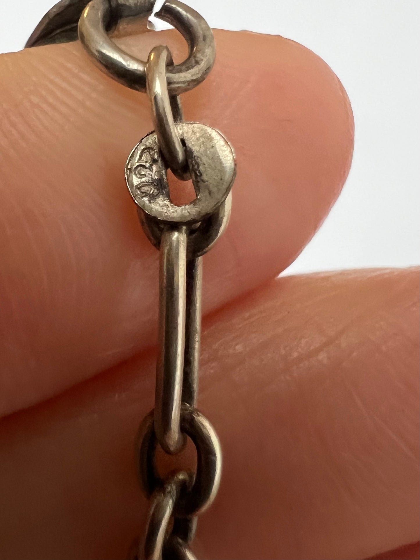 Scottish Arts & Crafts Silver Agate Pebble Necklace