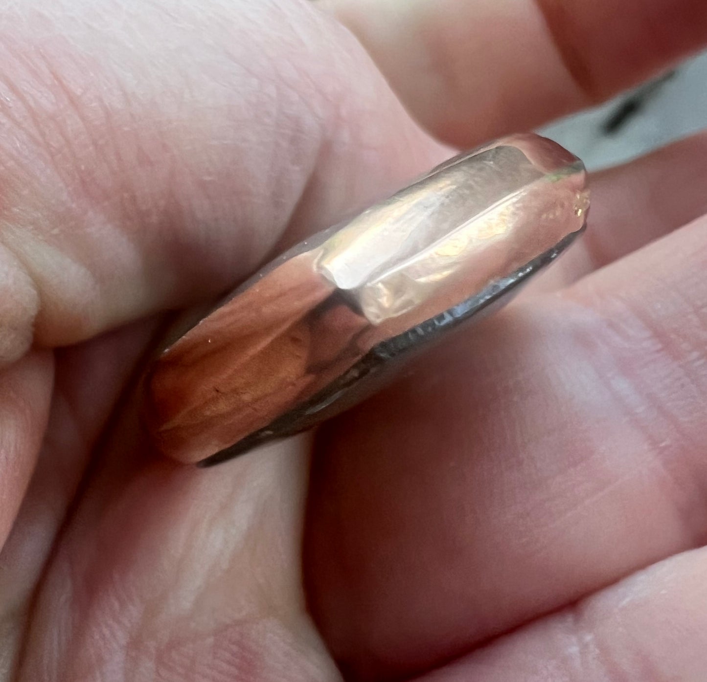 Cute Antique Rose Gold Love Heart Shaped Picture Locket Chester Hallmarks