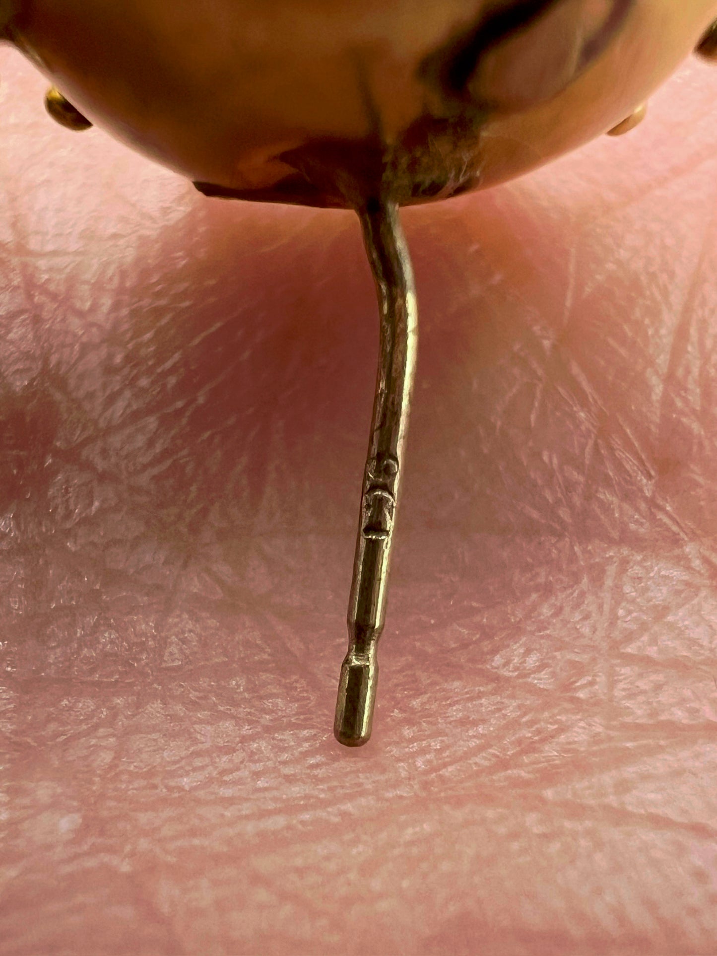 Etruscan Revival Gold Victorian Stud Earrings