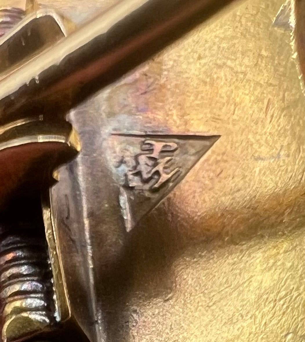 Archeological Revival Etruscan Gold Brooch by Royal Appointment