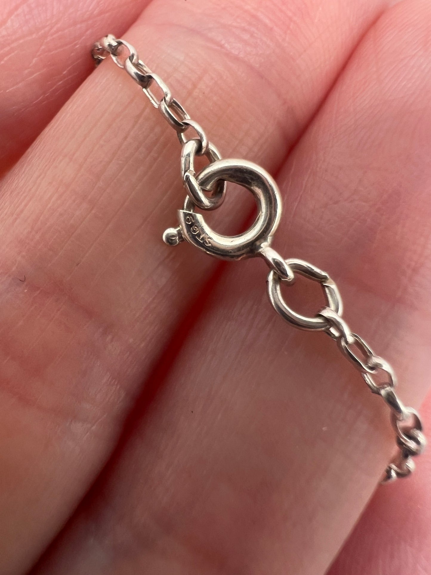 Silver Moonstone Festoon Wedding Necklace