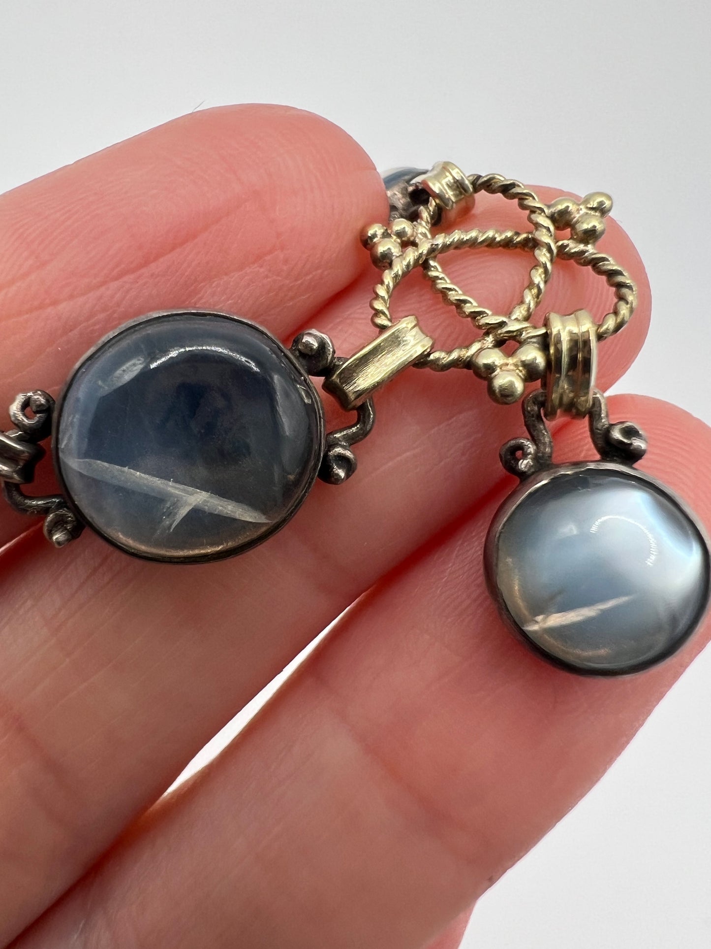 RESERVED Please enquire - Artificer's Guild Silver Moonstone Arts & Crafts Necklace
