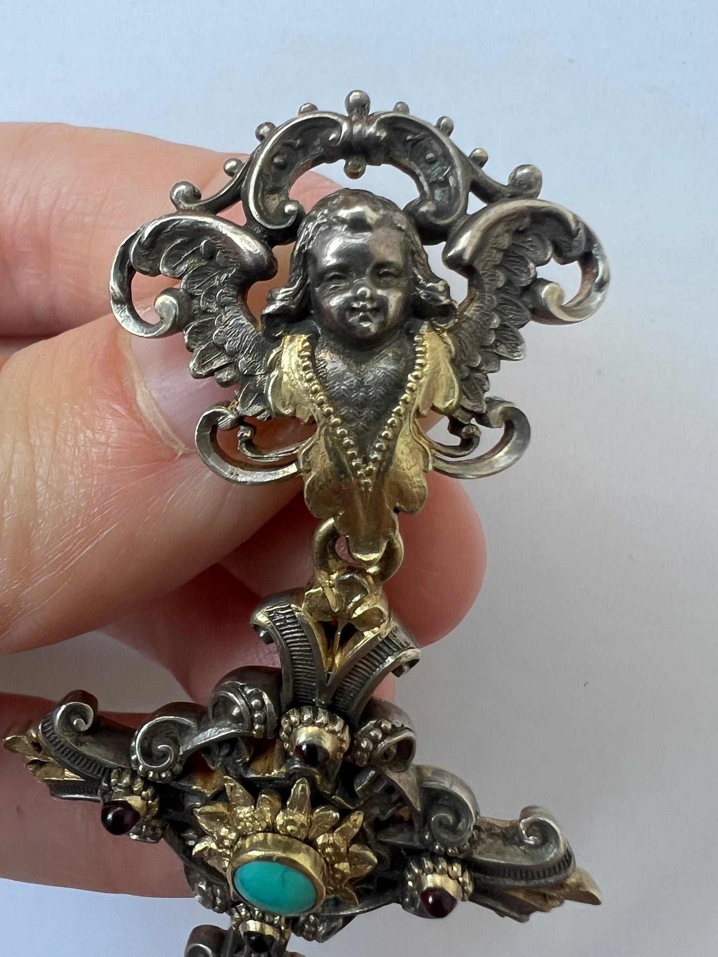 Fabulous Ecclesiastical Antique Crucifix Pendant