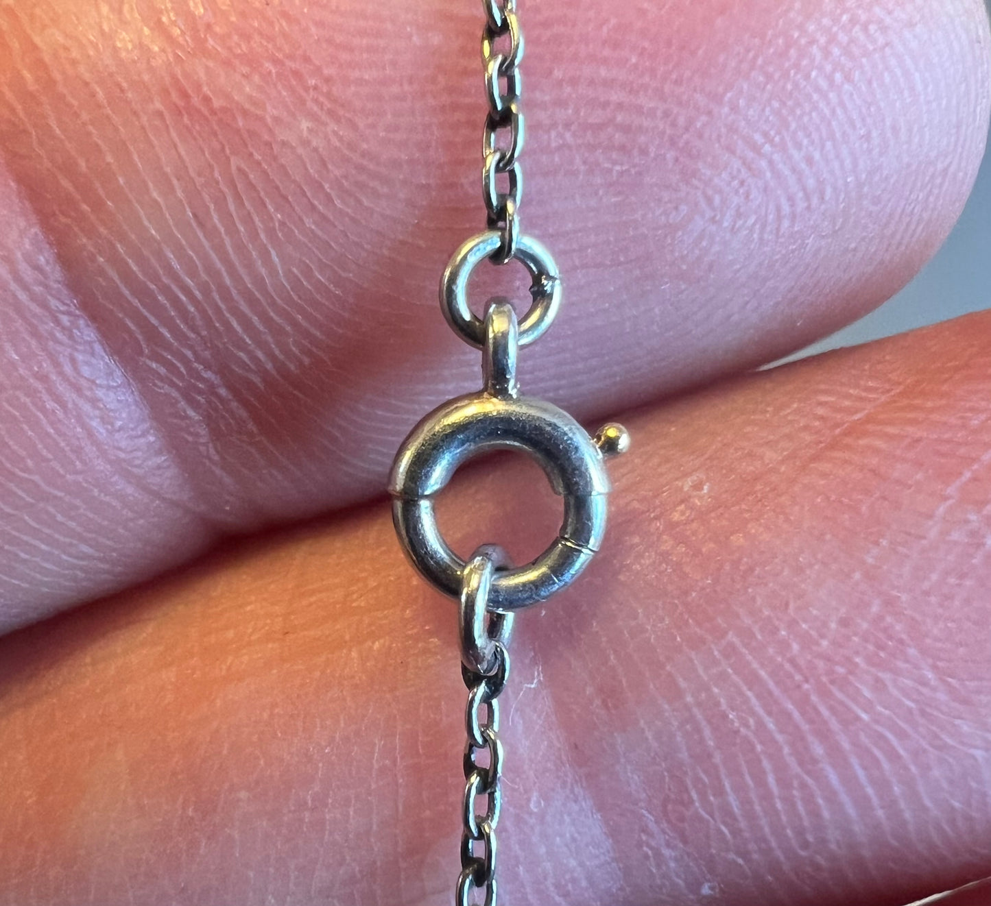 Belle Epoque Platinum Pink Green Tourmaline Diamond Necklace Art Nouveau Lavalier