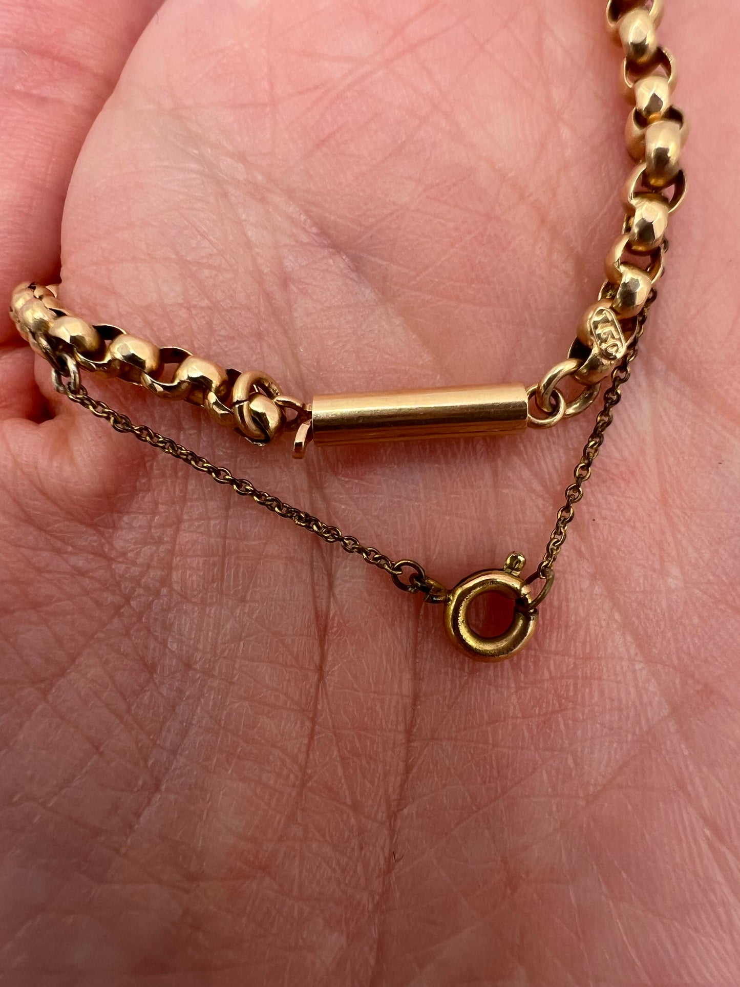 RESERVED - Please enquire for price - 15ct Rose Gold 20" Belcher Link Chain