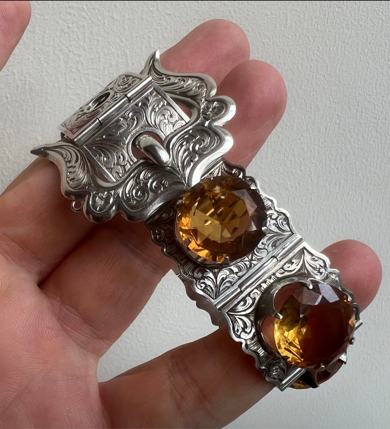 Scottish Citrine Victorian Bracelet