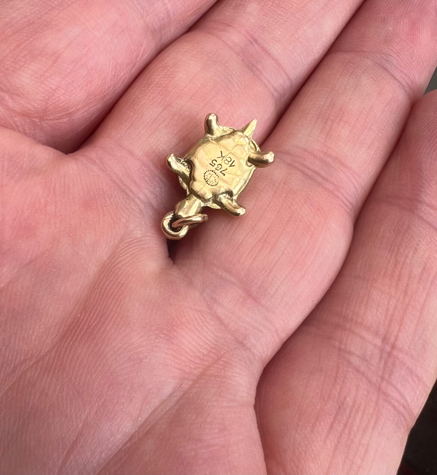Georg Jensen 18ct Gold Mid Century Turtle Tortoise Charm
