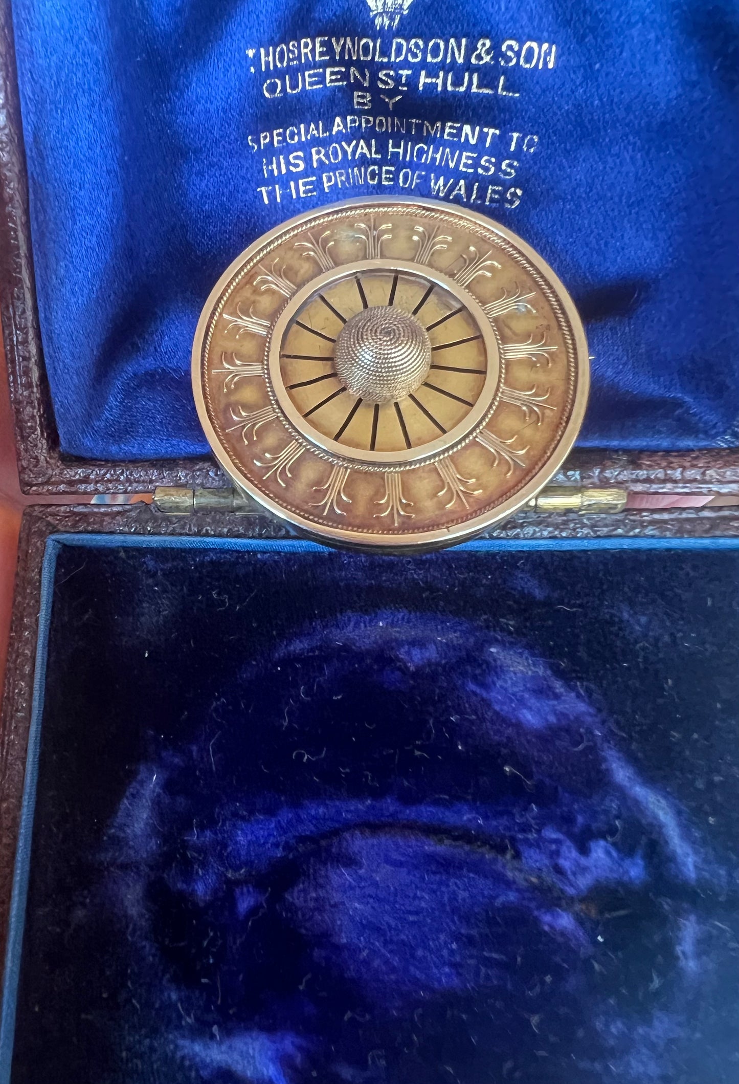 Archeological Revival Etruscan Gold Brooch by Royal Appointment