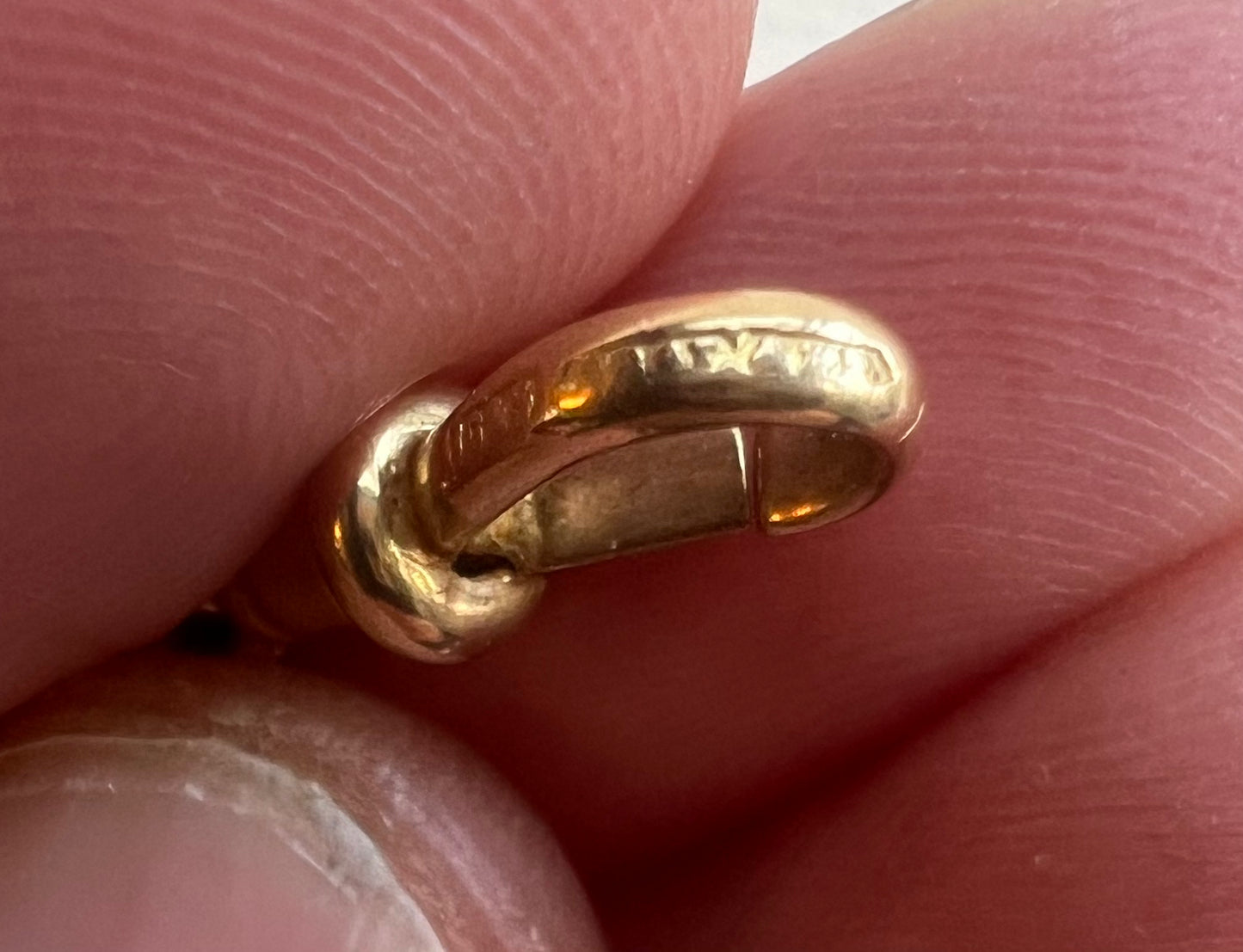 Bi-Colour 18ct Yellow Gold & Platinum Art Deco Chain With Dog Clip