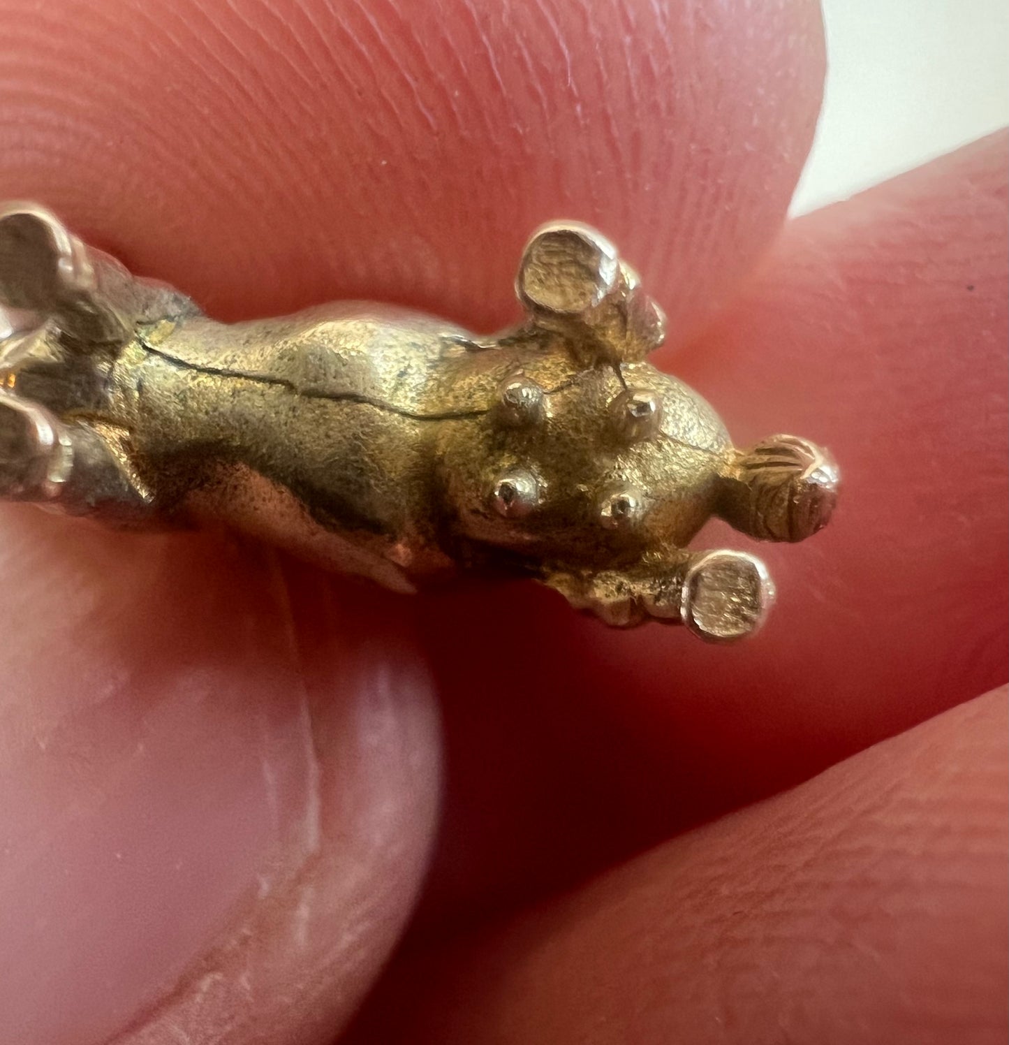 Very Cute Solid Gold Cow Charm