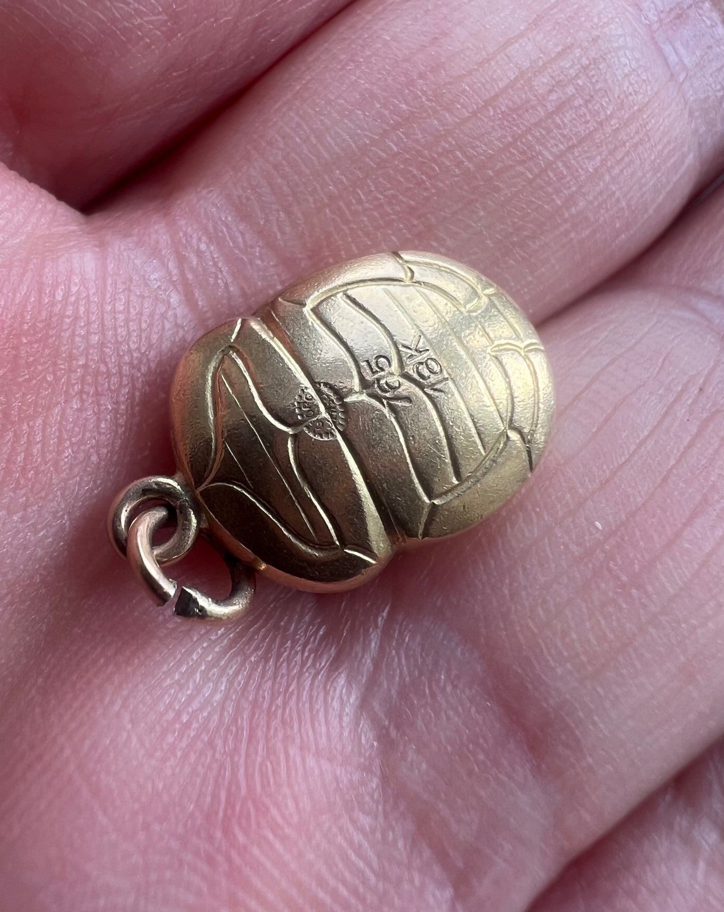 Georg Jensen 18ct Gold Scarab Beetle Charm Egyptian Revival
