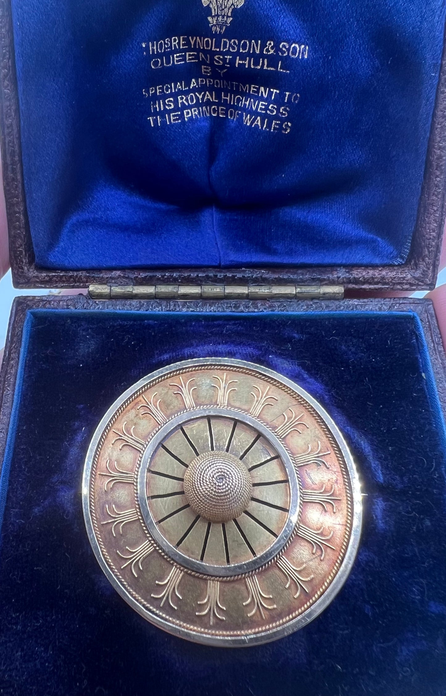 Archeological Revival Etruscan Gold Brooch by Royal Appointment