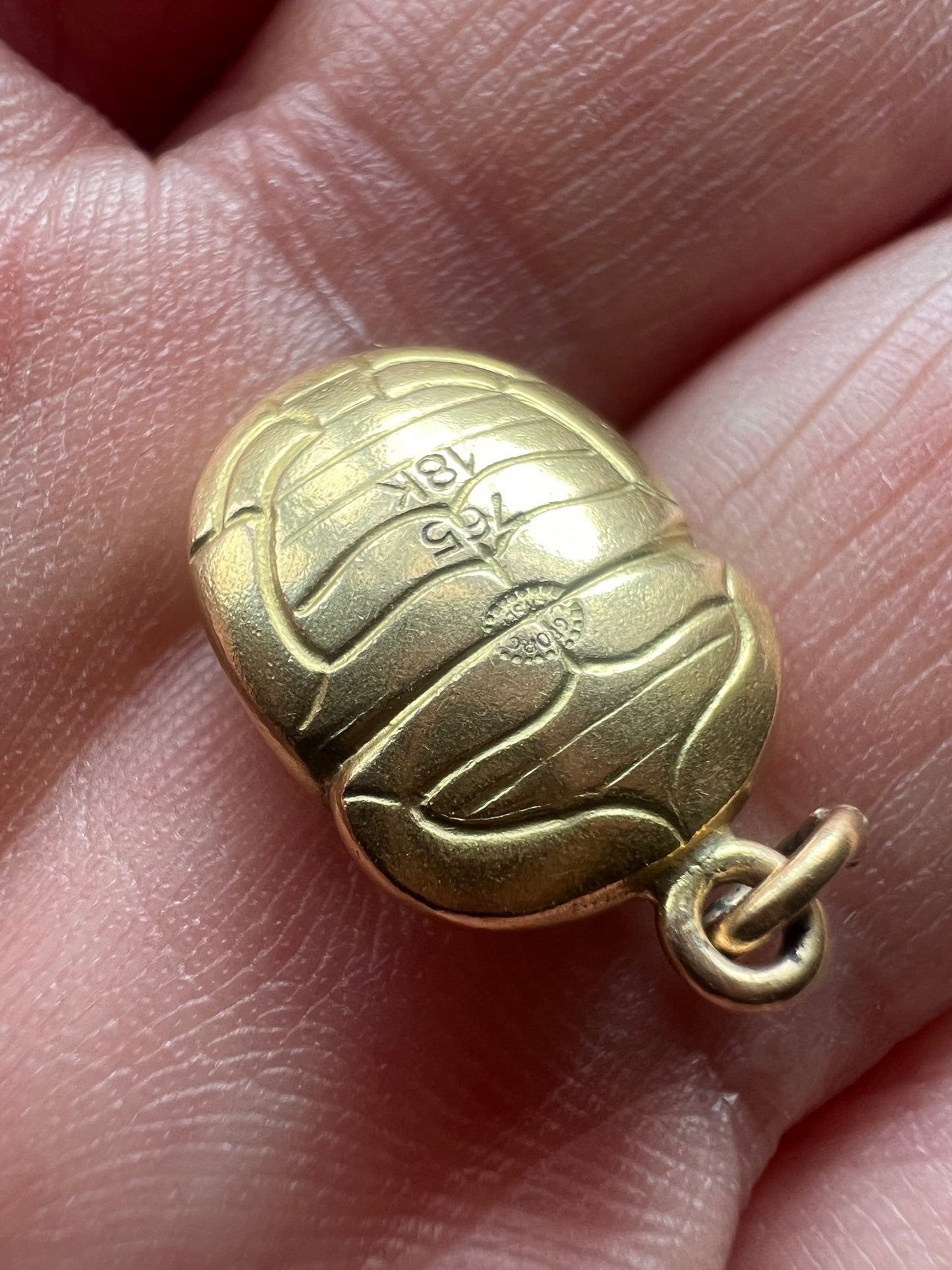 Georg Jensen 18ct Gold Scarab Beetle Charm Egyptian Revival