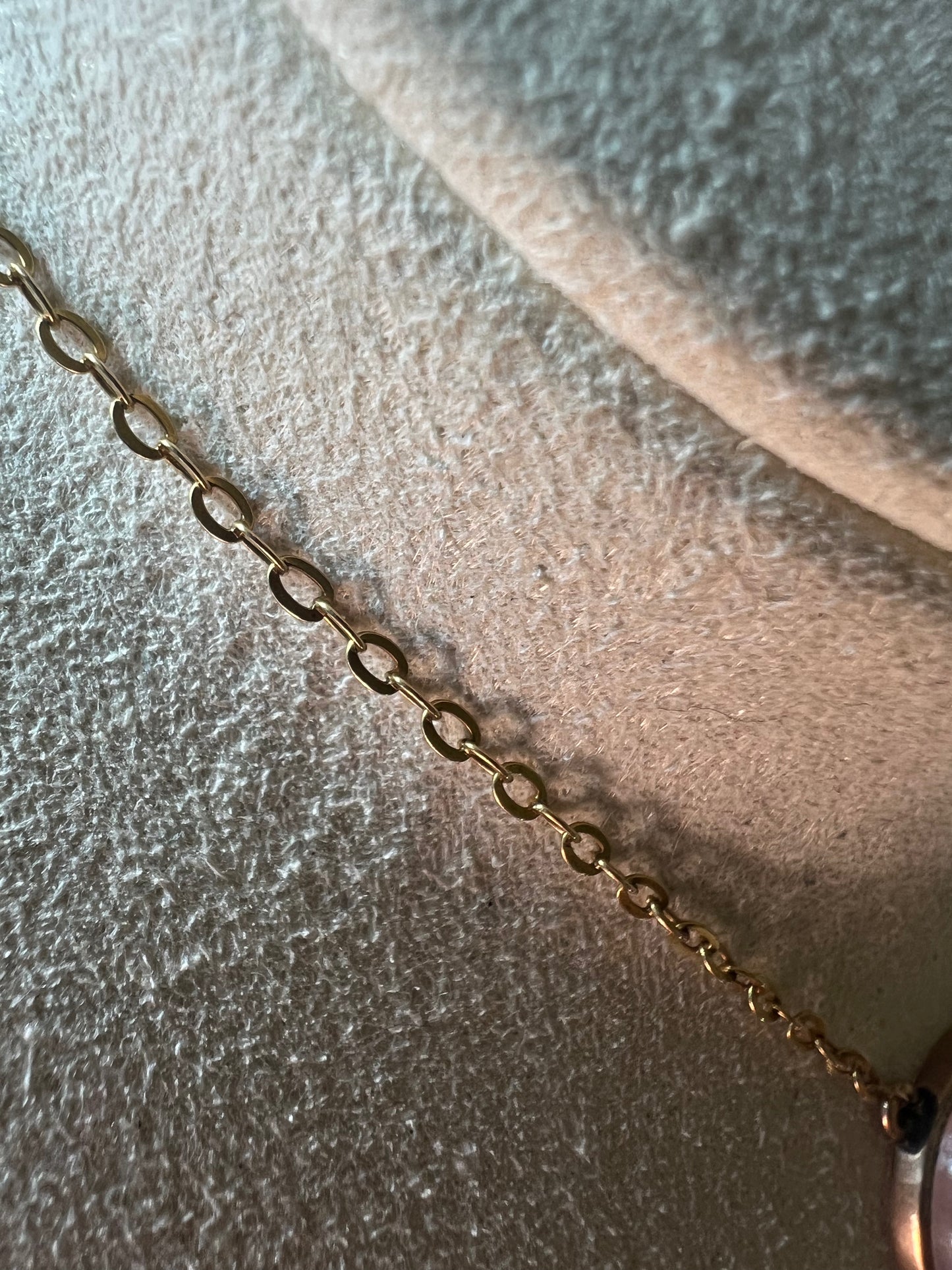 15ct & 12ct Gold Rose Quartz Négligé Pendant c1915