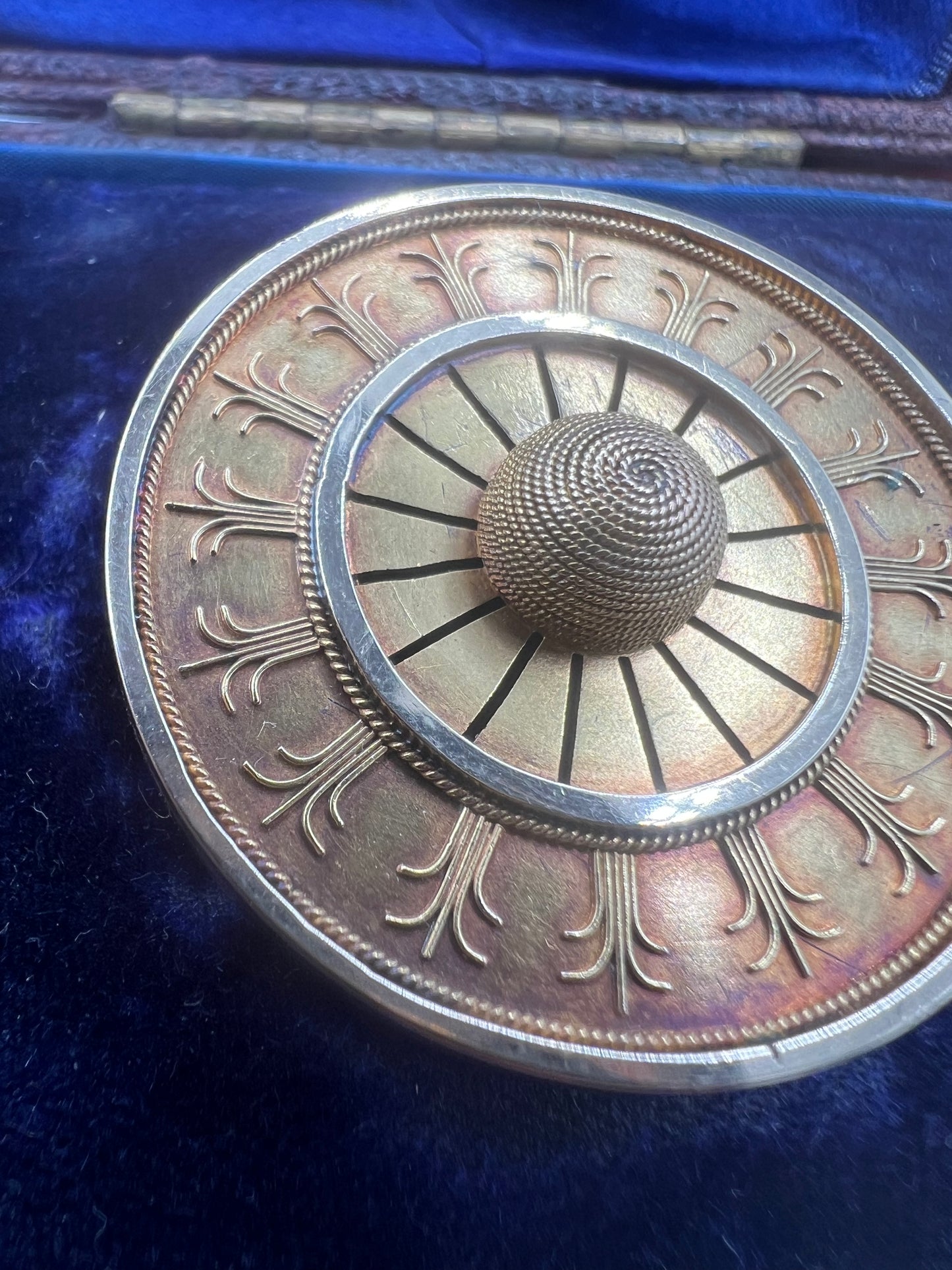 Archeological Revival Etruscan Gold Brooch by Royal Appointment