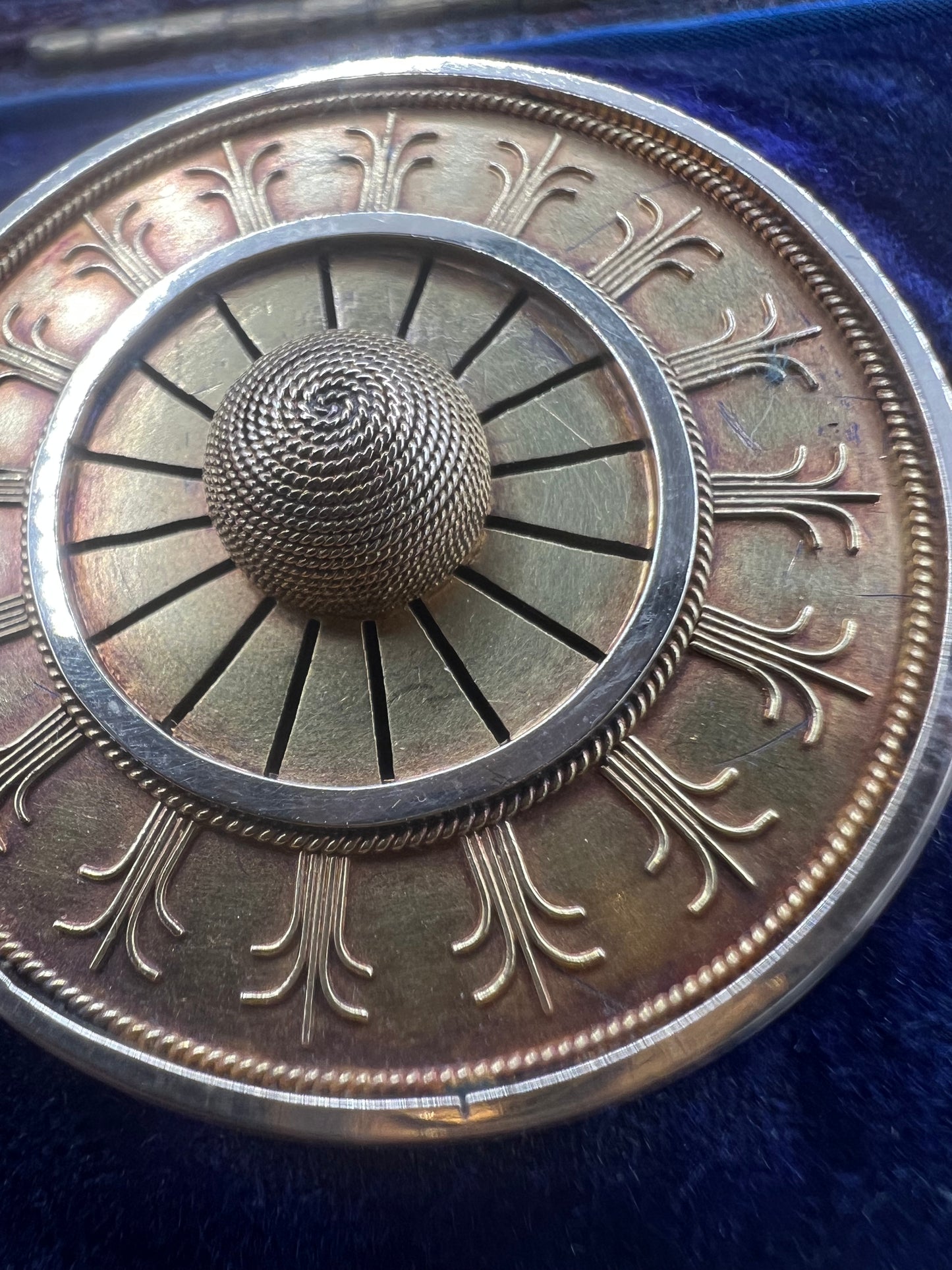 Archeological Revival Etruscan Gold Brooch by Royal Appointment