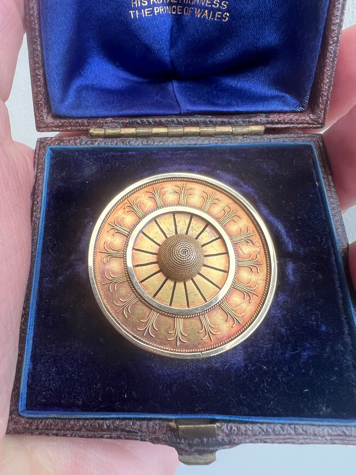 Archeological Revival Etruscan Gold Brooch by Royal Appointment