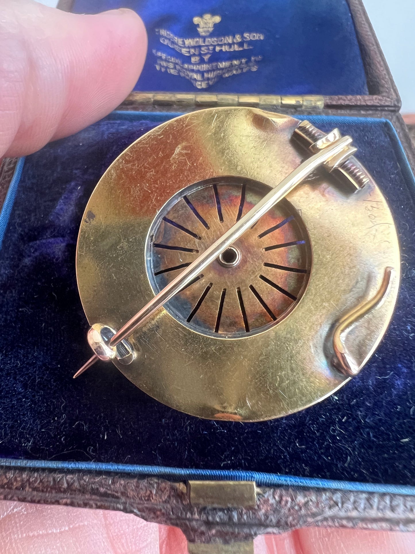 Archeological Revival Etruscan Gold Brooch by Royal Appointment