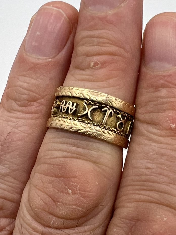 18ct Gold Georgian Zodiac Symbol Ring c1800
