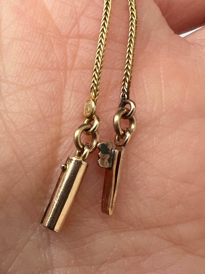 Inc Chain - Finest Quality Tiny 22ct Gold Sapphire Diamond Flower Pendant & 9ct Chain