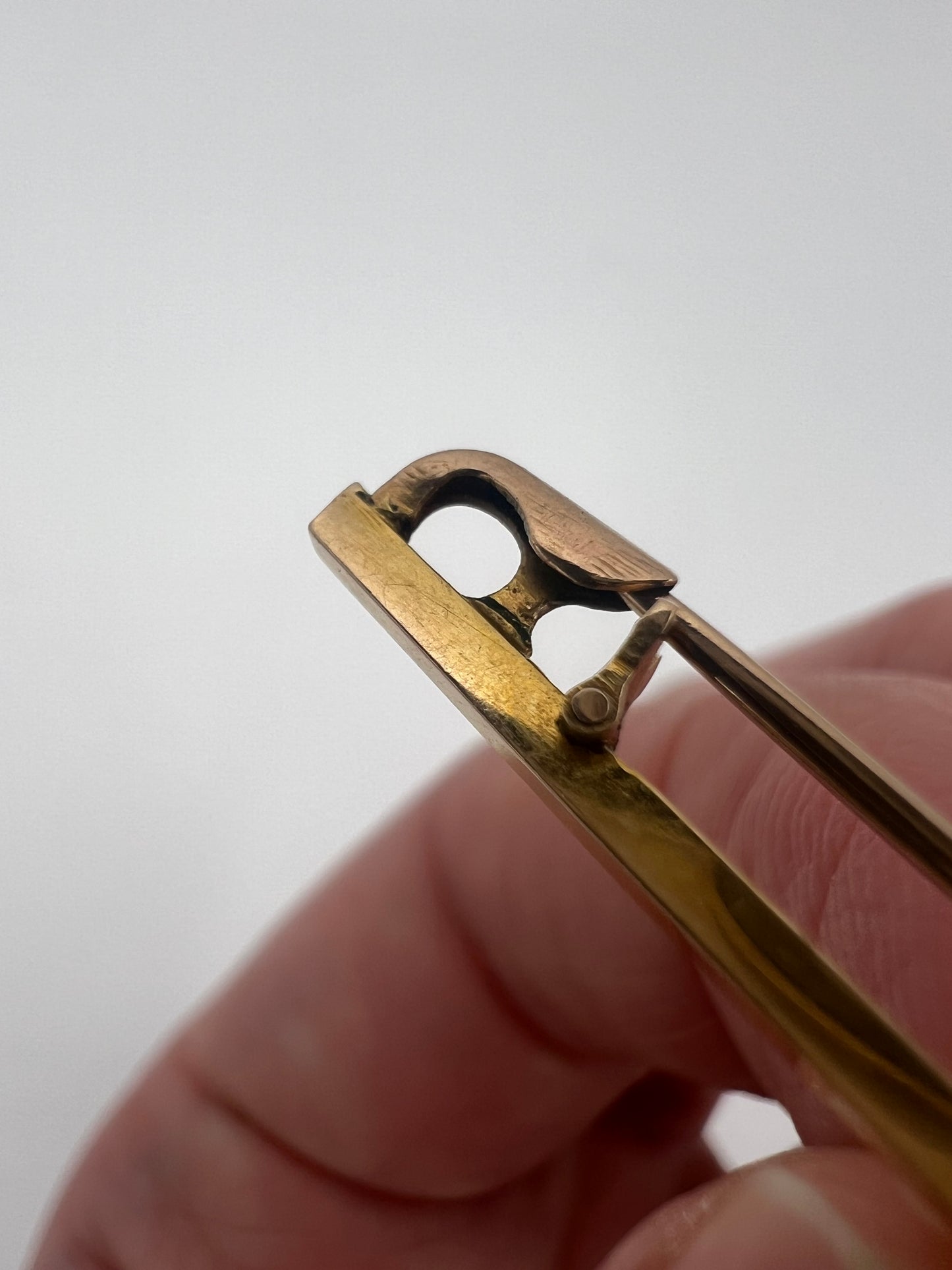 RESERVED Please enquire - Originally Boxed 14ct Gold Easter Chick and Pearl Stick Pin