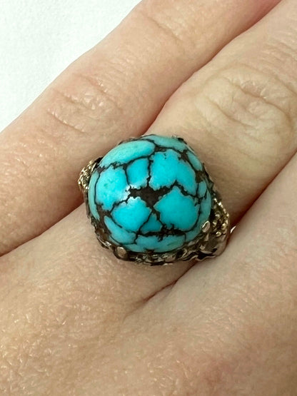Artificer's Guild Arts & Crafts Turquoise Ring