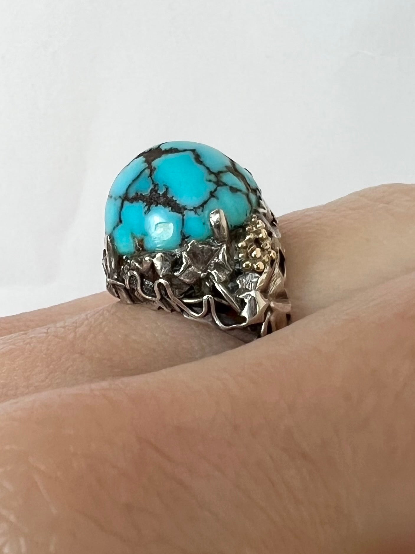 Artificer's Guild Arts & Crafts Turquoise Ring