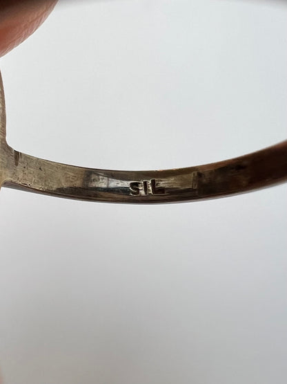 Arts & Crafts Citrine Silver Ring