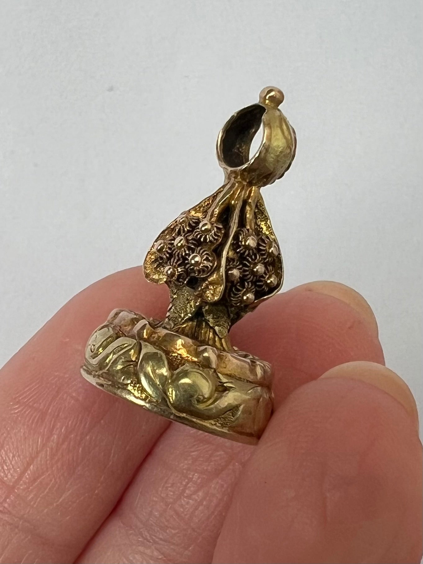 Georgian Multi Coloured Gold Bird Intaglio Fob Seal Pendant