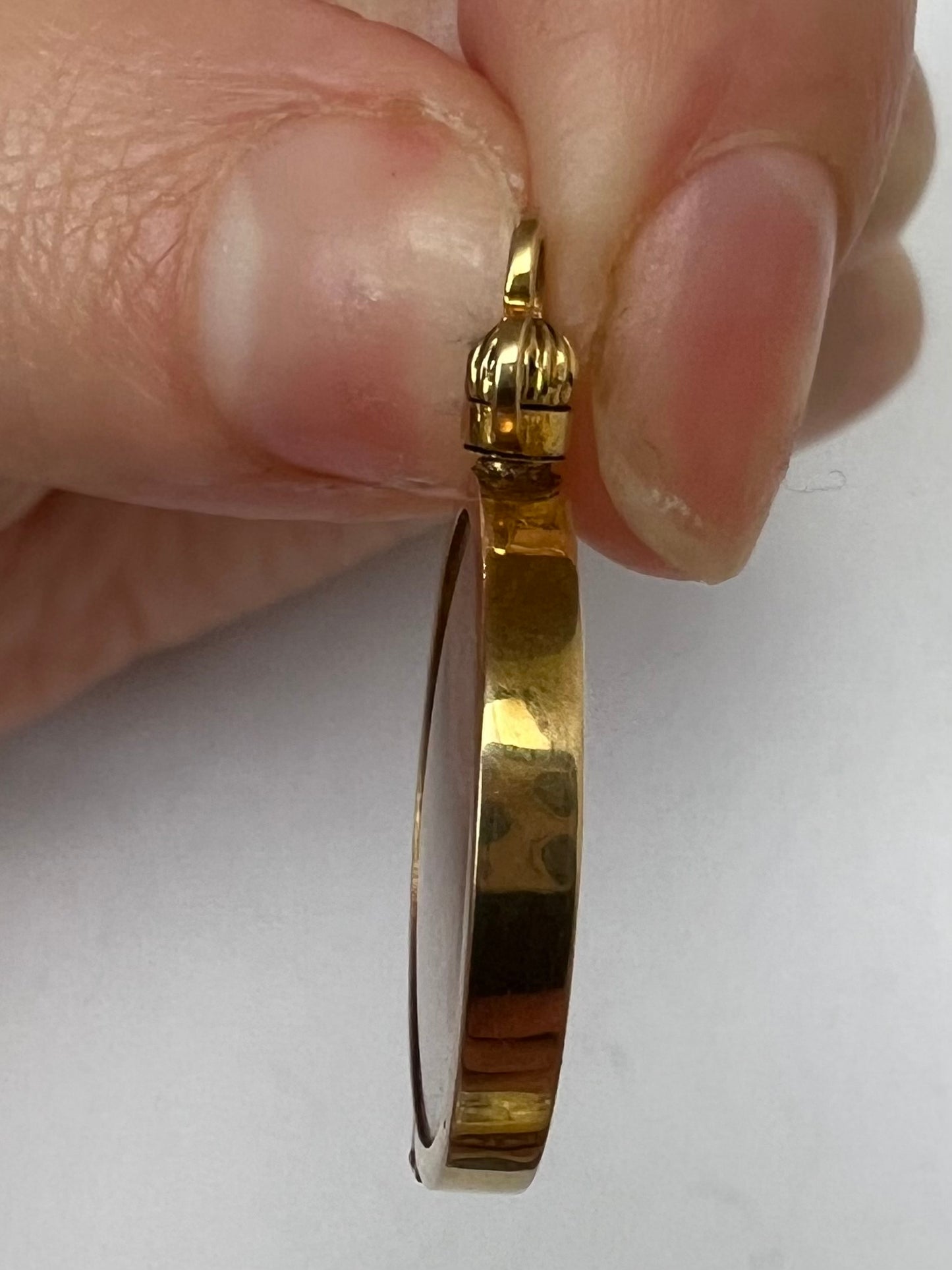 Edwardian 15ct Gold Plain Picture Locket