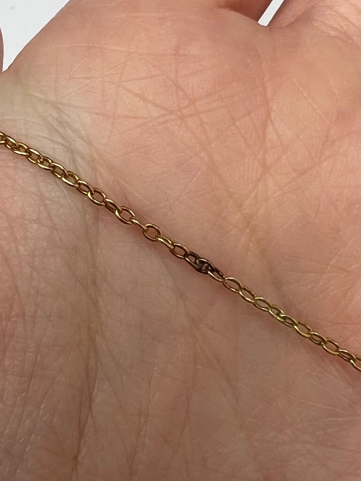 Sentimental Victorian 15ct Gold Amethyst Necklace in Suffragette Colours