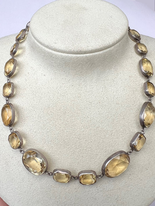 Citrine Riviere Gemstone Necklace or Perhaps 2 Bracelets?