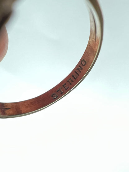 Arts & Crafts Silver Amethyst Ring