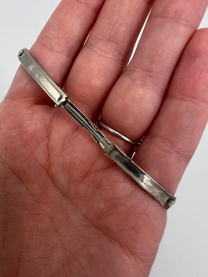Rhona Wager Arts & Crafts Boulder Opal Silver Bracelet (Replacement steel strap)