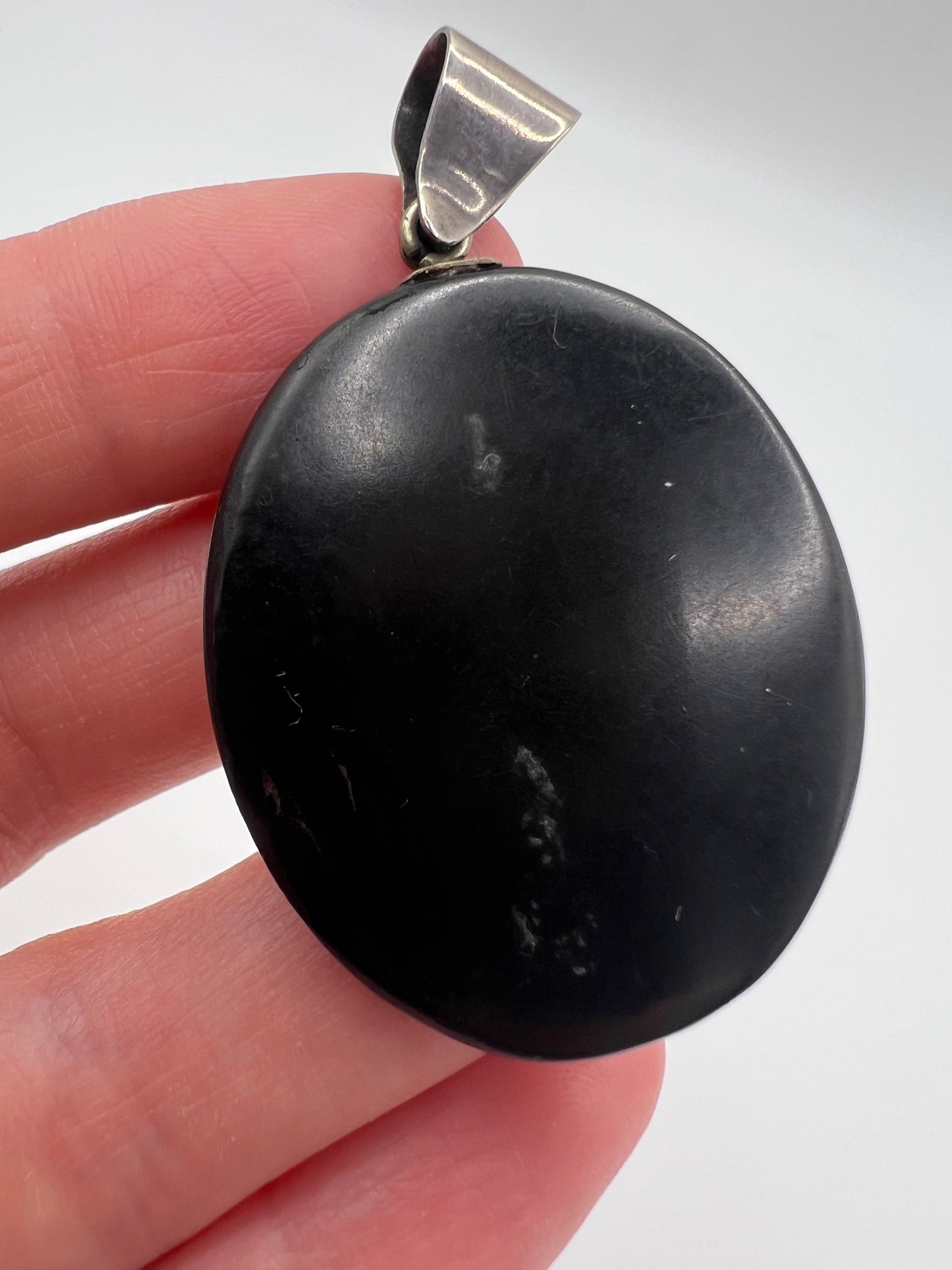 Victorian Pietra Dura Oval Pendant