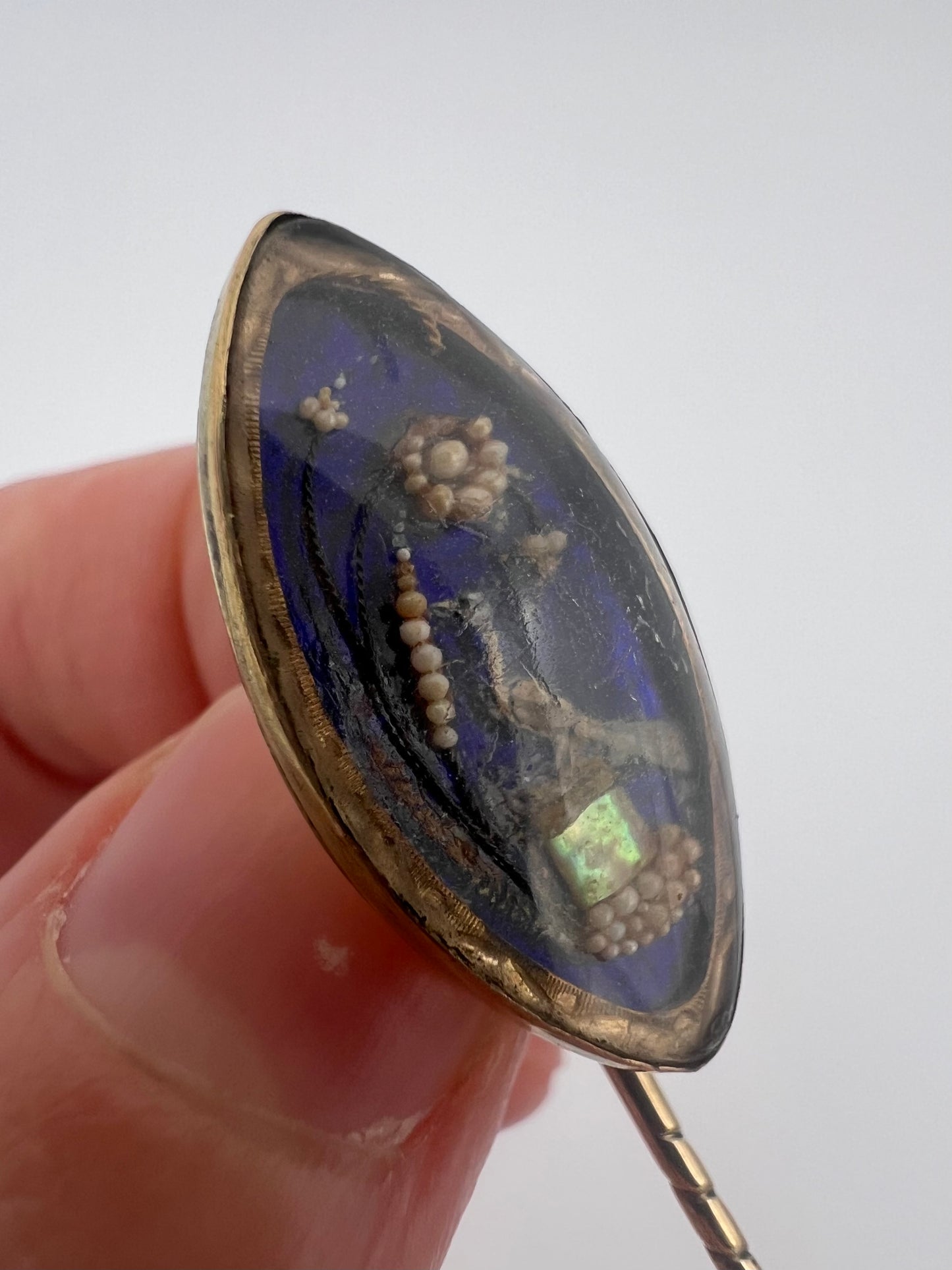 A Miniature Work Of Art! Regency Bird Gold Stick Pin