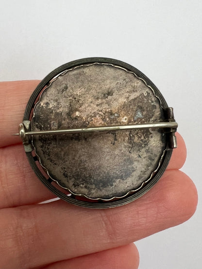 Italian Grand Tour Pietra Dura Lilly Of The Valley Brooch