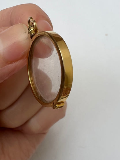 Edwardian 15ct Gold Plain Picture Locket