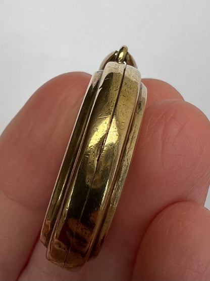 15ct Gold Heart-breaking Memorial Locket Remembering 2 Children