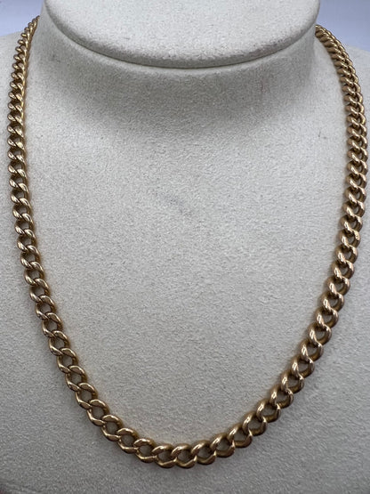 Rare 18.5" Solid 18ct Gold Curb Link Albert Chain PLEASE ASK FOR PRICE