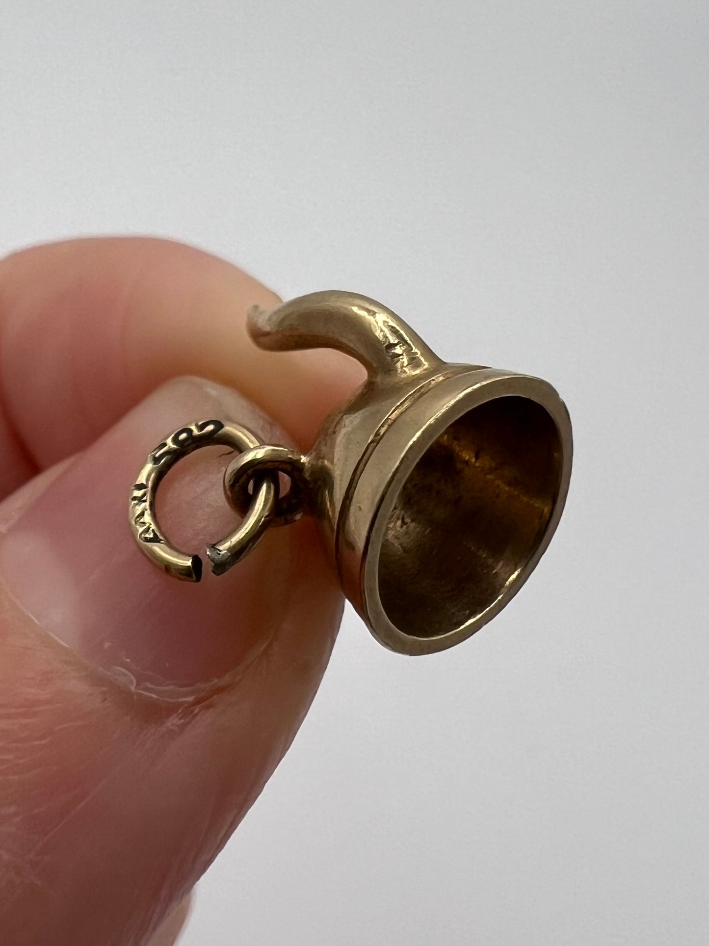 2 Viking Helmet 14ct Gold Antique Charms