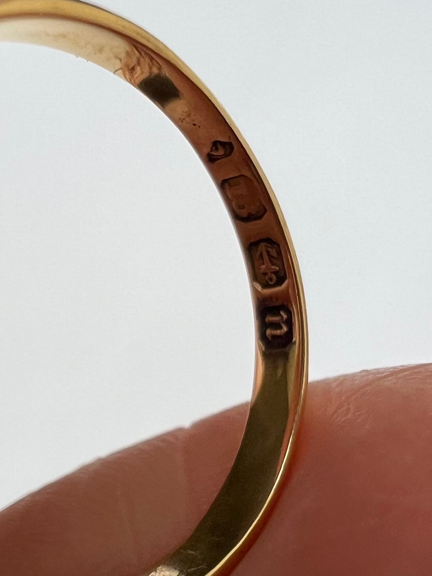 1888 Cute Sapphire Old Cut Diamond Halo 18ct Gold Ring