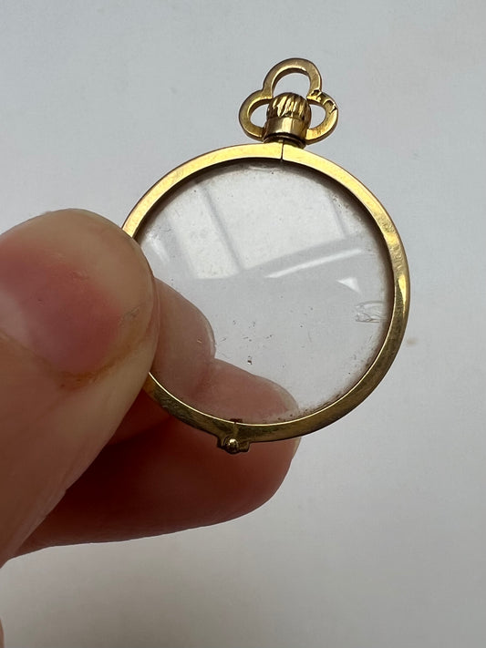 Edwardian 15ct Gold Plain Picture Locket