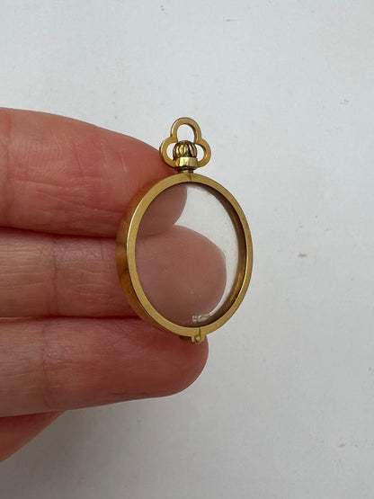 Edwardian 15ct Gold Plain Picture Locket