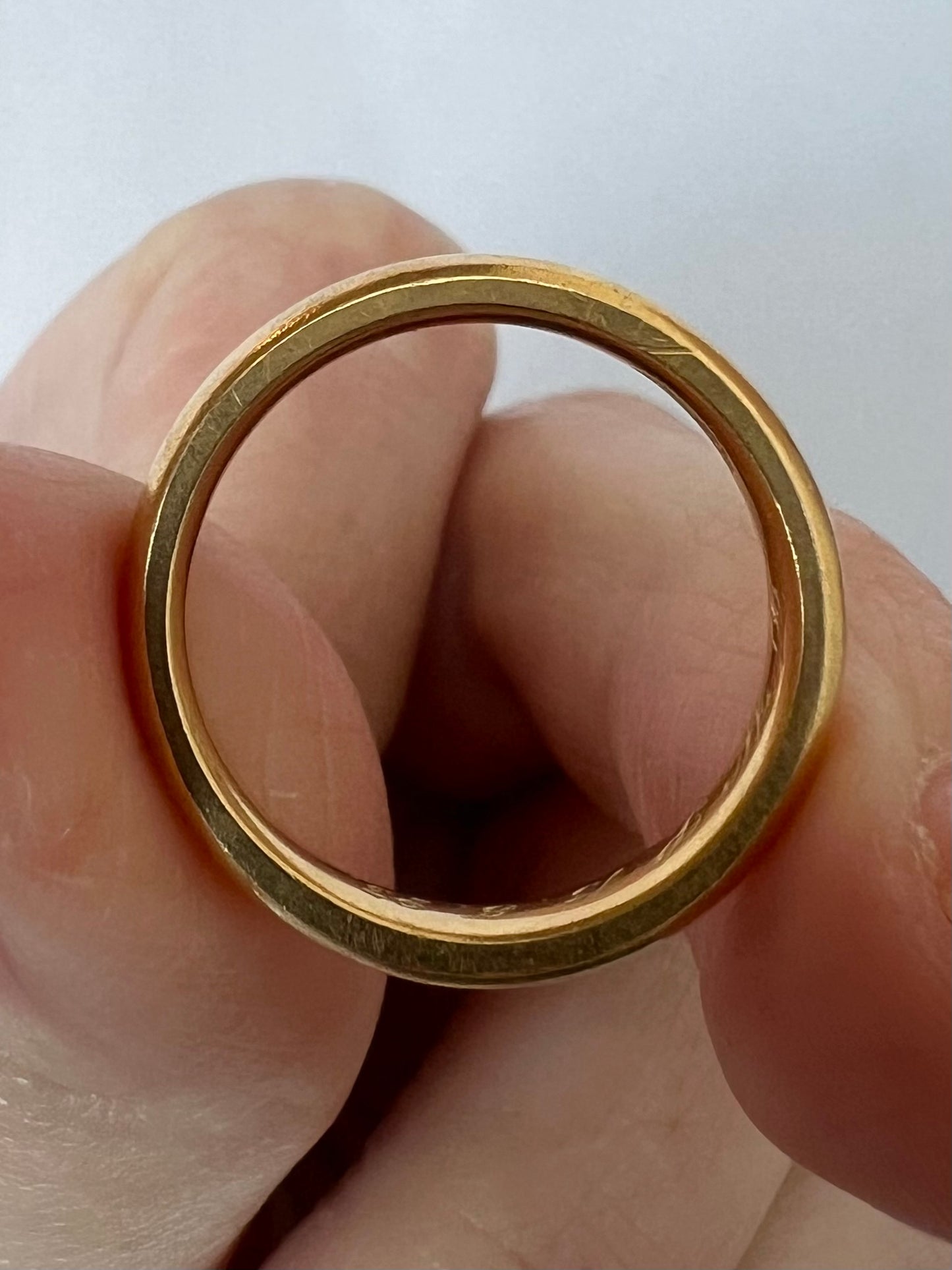 22ct Gold Art Deco Era Gold Donut Wedding Band or Stacker Ring